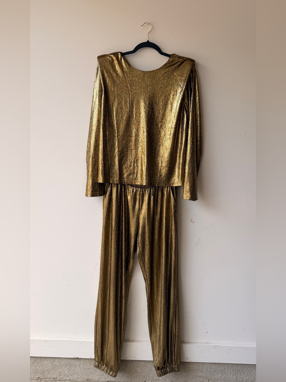 Gold Metallic Jumpsuit - Women